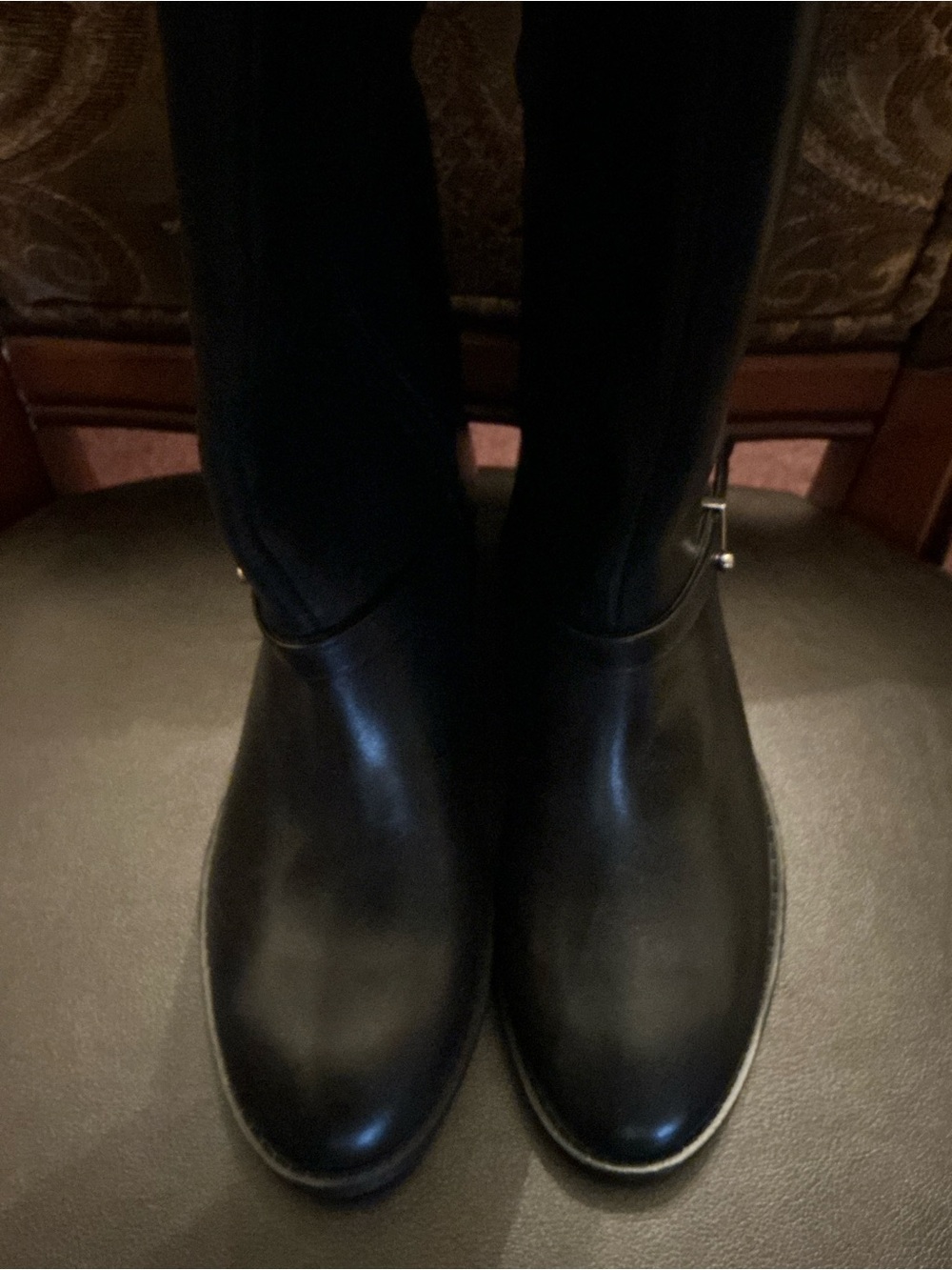 Black Leather Women’s Riding Boots NWT Size 6M